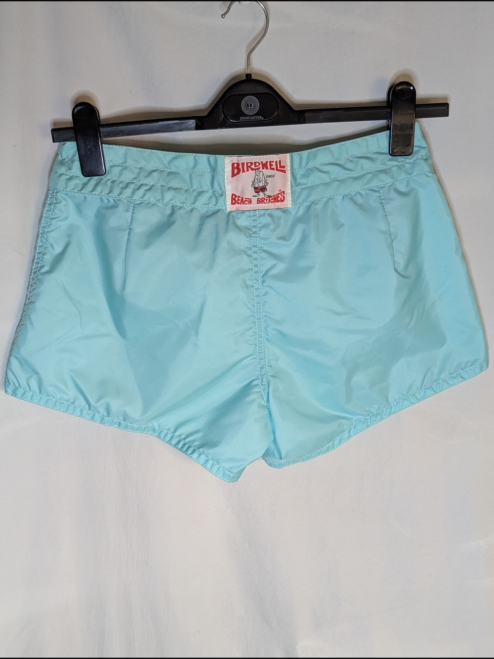 Birdwell Blue Green Board Swim Shorts with Lace-Up Waist Sz 6 - Picture 2 of 9
